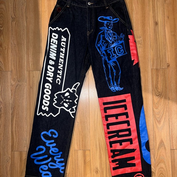 Billionaire Boys Club Straight Jeans - Black Blue Red